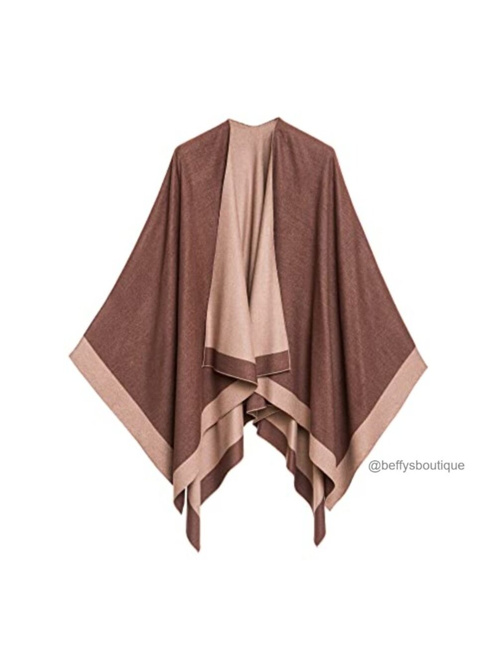 Shawl Wrap Poncho Ruana Cape Cardigan Open Front Fall Winter